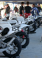 GP 125's Lined Up in the Pits